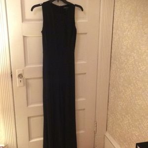 Wide legged belted jumpsuit